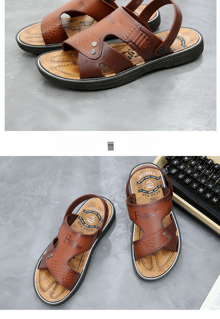 Neu Strand herren Sandalen Mittleren alters Und Ältere Kunststoff Sommer_voghion.com